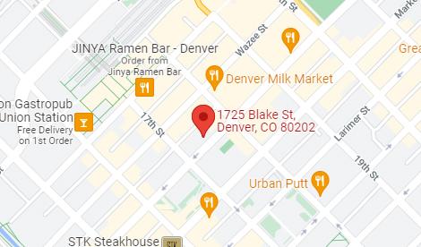 Map of Bridge Bank's Denver Loan Production Office