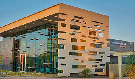 View of the Gilbert branch from the parking lot